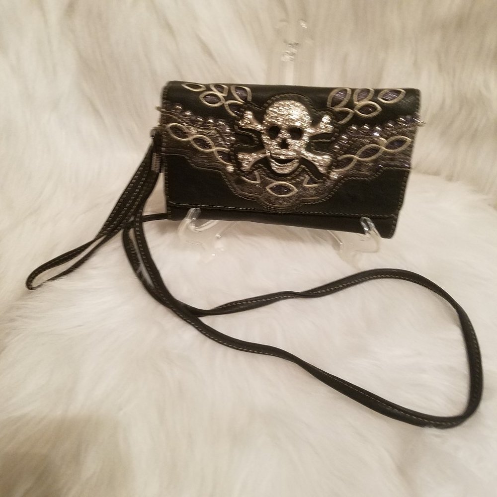 HANDBAG EXPRESS WESTERN SKULL RHINESTONE WRISTLET